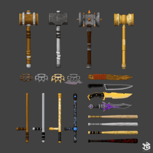 Weapon Set for Roblox Game - Digital Product Download